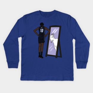 Bol Bol Mirror GOAT Kids Long Sleeve T-Shirt